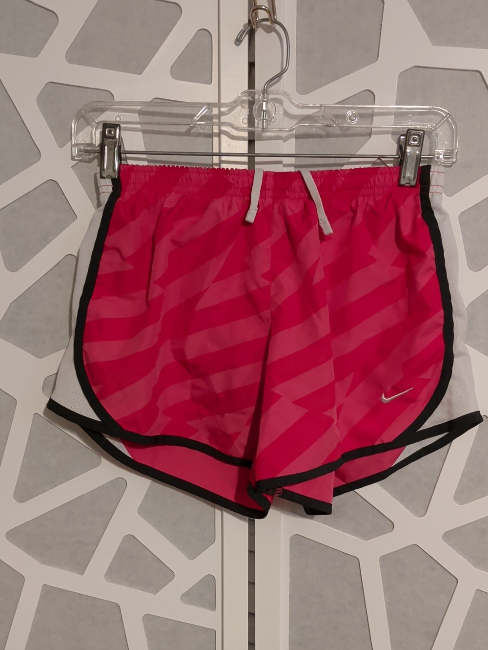 Nike Girls Pink and Black Athletic Shorts